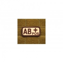 AB POS Rubber TAN Bloodtype...